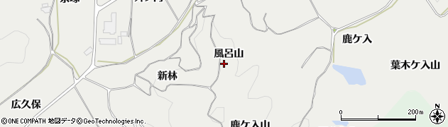福島県泉崎村（西白河郡）泉崎（風呂山）周辺の地図