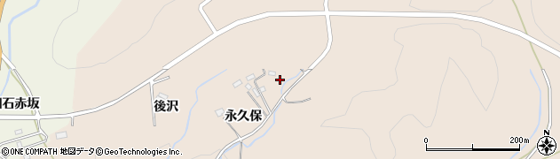福島県いわき市小川町柴原（永久保）周辺の地図