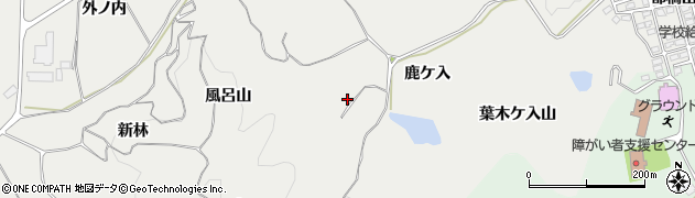 福島県泉崎村（西白河郡）泉崎（鹿ケ入山）周辺の地図