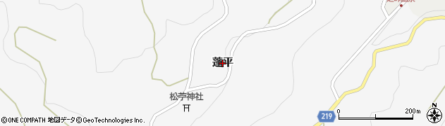 新潟県十日町市蓬平周辺の地図