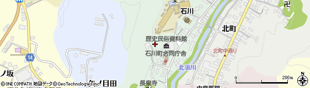 福島県石川町（石川郡）高田周辺の地図