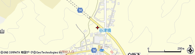 福島県石川町（石川郡）双里（矢津）周辺の地図