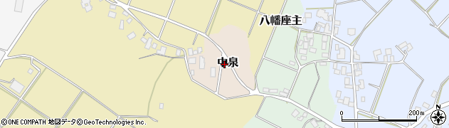 石川県志賀町（羽咋郡）中泉（ニ）周辺の地図
