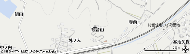 福島県泉崎村（西白河郡）泉崎（観音山）周辺の地図