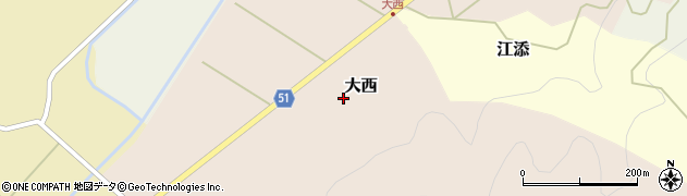 石川県志賀町（羽咋郡）大西（ル）周辺の地図