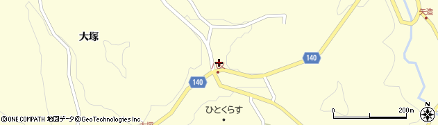 福島県石川町（石川郡）中田（八又）周辺の地図
