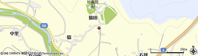 福島県いわき市大久町大久（猿田）周辺の地図