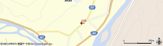 福島県南会津町（南会津郡）浜野（中道下）周辺の地図
