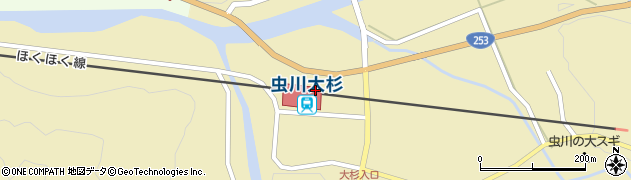 虫川大杉駅周辺の地図