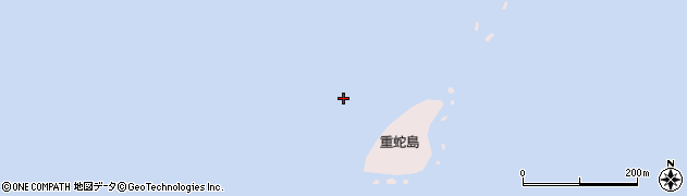 重蛇島周辺の地図