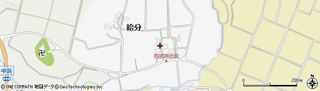 石川県志賀町（羽咋郡）給分（ヘ）周辺の地図
