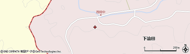 福島県石川郡古殿町論田後田周辺の地図