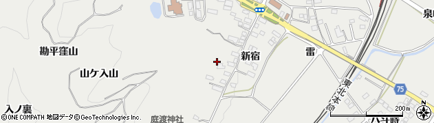 福島県西白河郡泉崎村泉崎新宿周辺の地図