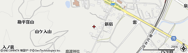 福島県泉崎村（西白河郡）泉崎（新宿）周辺の地図