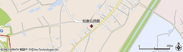 松倉公民館周辺の地図