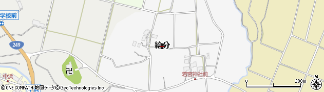 石川県志賀町（羽咋郡）給分周辺の地図