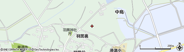 福島県中島村（西白河郡）滑津（羽黒北）周辺の地図