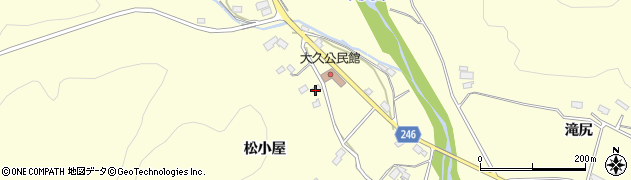福島県いわき市大久町大久日渡周辺の地図