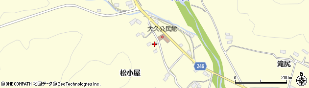 福島県いわき市大久町大久（日渡）周辺の地図