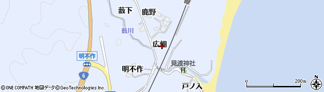 福島県いわき市久之浜町金ケ沢（広畑）周辺の地図