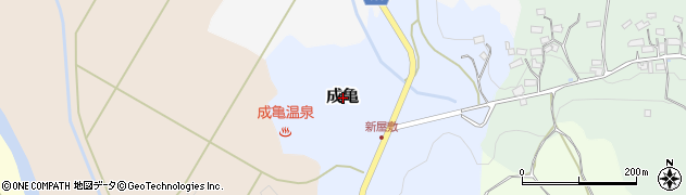 福島県石川郡石川町成亀周辺の地図