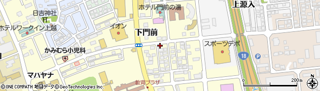 新潟県上越市下門前182周辺の地図