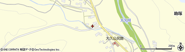 福島県いわき市大久町大久川上周辺の地図