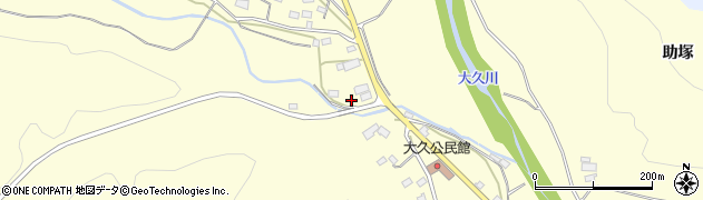 福島県いわき市大久町大久（川上）周辺の地図