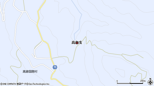 〒948-0217 新潟県十日町市高倉の地図