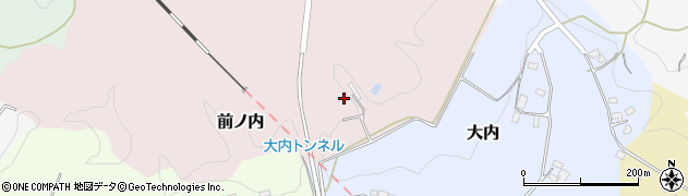 福島県石川郡石川町前ノ内周辺の地図
