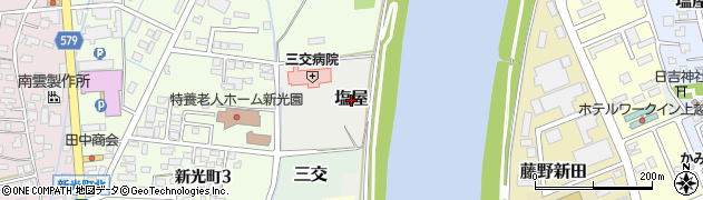 新潟県上越市塩屋周辺の地図
