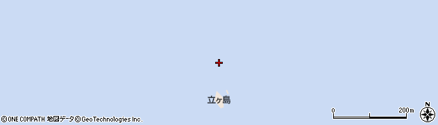 立ケ島周辺の地図