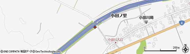 福島県白河市小田川（仲田）周辺の地図