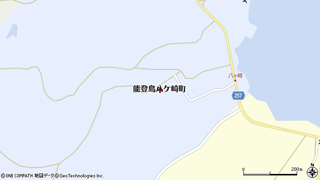 〒926-0202 石川県七尾市能登島八ケ崎町の地図