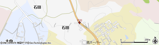 石田周辺の地図