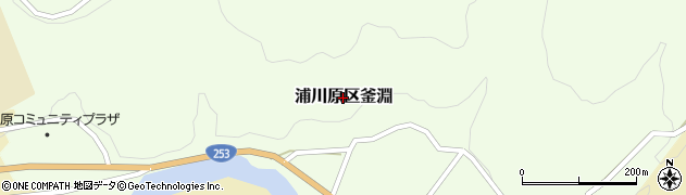 新潟県上越市浦川原区釜淵周辺の地図