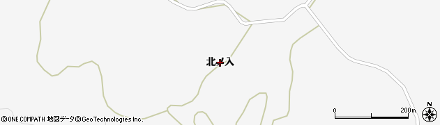 福島県いわき市三和町下市萱（北ノ入）周辺の地図