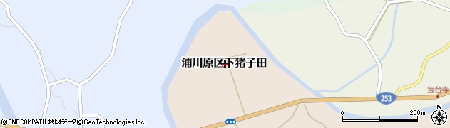 新潟県上越市浦川原区下猪子田周辺の地図