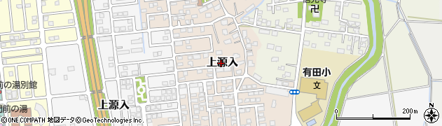 新潟県上越市上源入周辺の地図