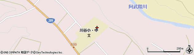 西郷村立川谷中学校周辺の地図