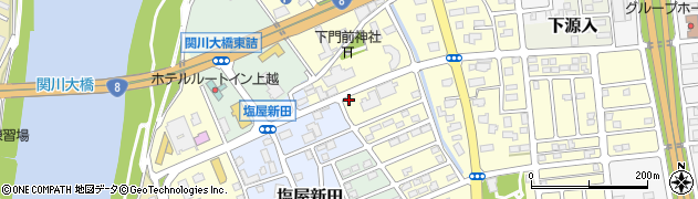 新潟県上越市下門前2279周辺の地図