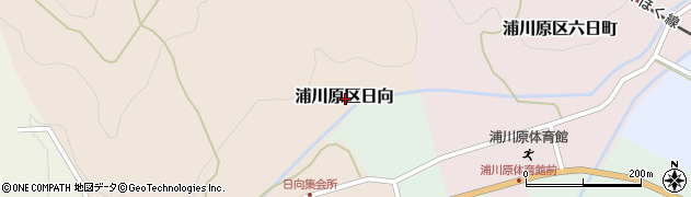 新潟県上越市浦川原区日向周辺の地図