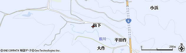 福島県いわき市久之浜町金ケ沢（坂下）周辺の地図