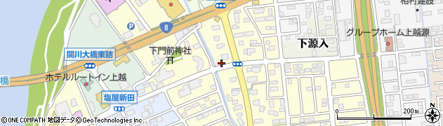 新潟県上越市下門前2304周辺の地図