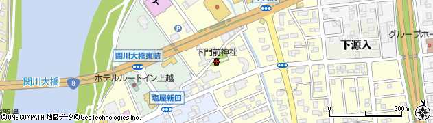 下門前神社周辺の地図