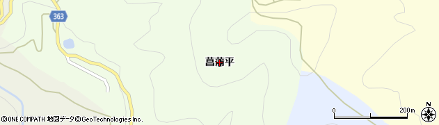 福島県いわき市四倉町玉山（菖蒲平）周辺の地図