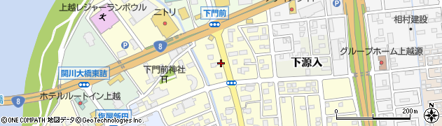 新潟県上越市下門前2308周辺の地図