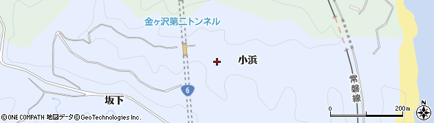 福島県いわき市久之浜町金ケ沢（小浜）周辺の地図