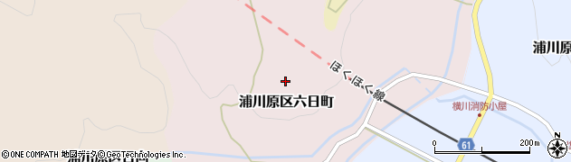 新潟県上越市浦川原区六日町周辺の地図