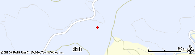 福島県石川郡石川町北山取木沢周辺の地図